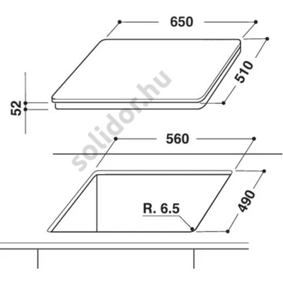 Whirlpool AKT8900BA beépíthető  kerámia főzőlap