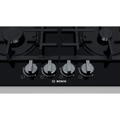 Bosch PNH6B6B90 Serie 4 gázfőzőlap edzett üveglapon beépíthető 60cm Wok égőfej