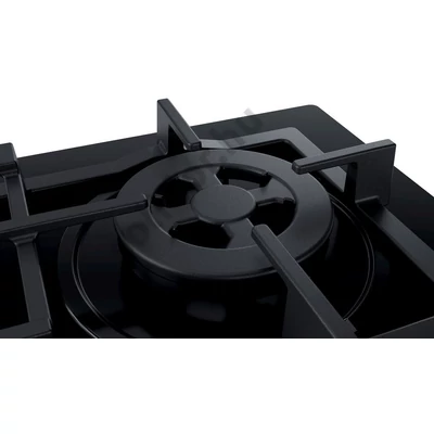 Bosch PNH6B6B90 Serie 4 gázfőzőlap edzett üveglapon beépíthető 60cm Wok égőfej