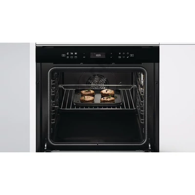 Whirlpool W7OS44S1PBL W Collection SHS gőz funkciós beépíthető sütő fekete pirolítikus Assisted kijelző 73L