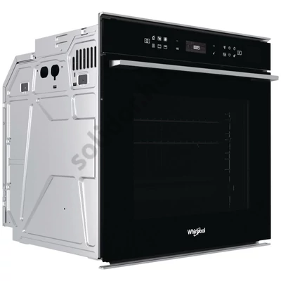 Whirlpool W7OS44S1PBL W Collection SHS gőz funkciós beépíthető sütő fekete pirolítikus Assisted kijelző 73L