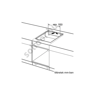 Neff T46TL74N2 ​N90 indukciós főzőlap 60 cm Combi Zone TwistPad® Fire vezérlés Neff Collection