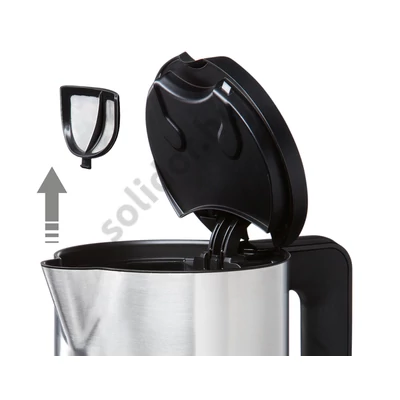 Bosch TWK8613P Styline vízforraló fekete/nemesacél 1,5L 2400W
