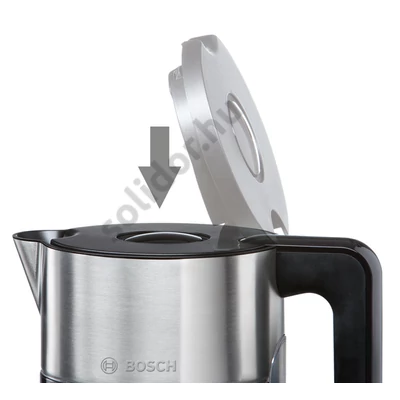 Bosch TWK8613P Styline vízforraló fekete/nemesacél 1,5L 2400W