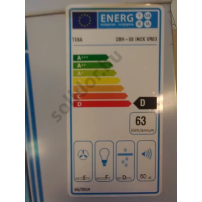 Teka DBH60 inox kürtős páraelszívó